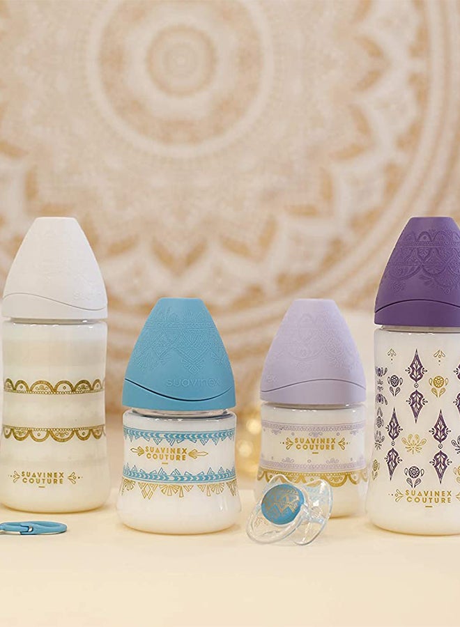 SUAVINEX Premium Couture Feeding BottleFor 0-6 Months Dark Blue 150ML - Image 4