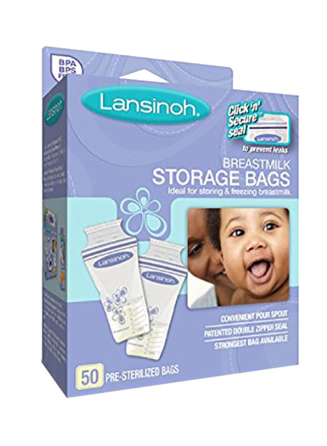 Lansinoh 50-Piece Breastmilk Storage Bags - Image 1