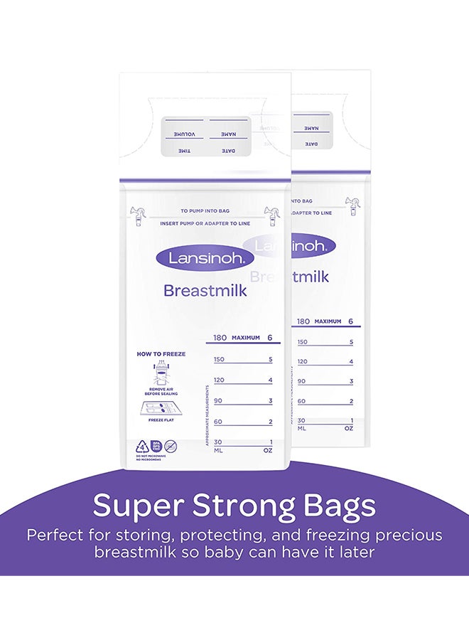 Lansinoh 50-Piece Breastmilk Storage Bags - Image 2