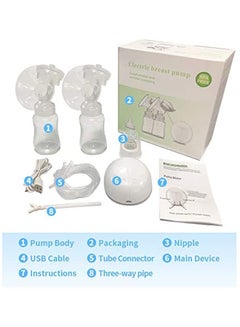 Dual Motor Electric Breast Pump WithSuction Set With 2 Modes And 9 Levels - v1632204597/N28918862A_5