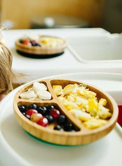Avanchy Bamboo Suction Classic Plate And Spoon  - Image 2