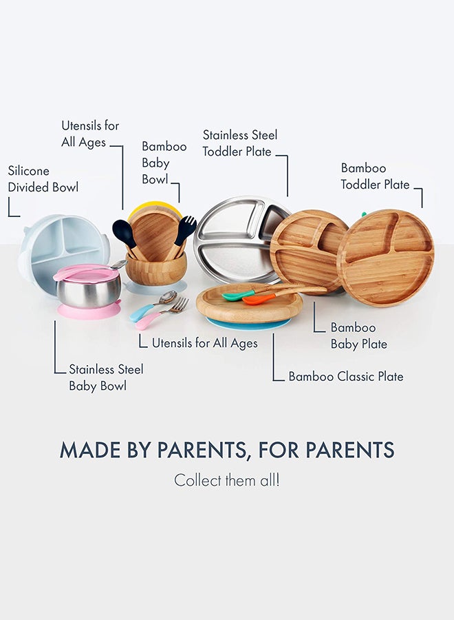 Avanchy Bamboo Suction Classic Plate And Spoon - Image 4