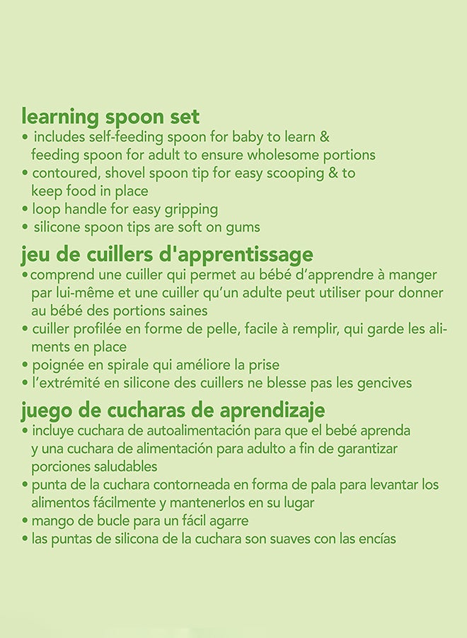green sprouts - Baby Learning Spoon Set - Image 1