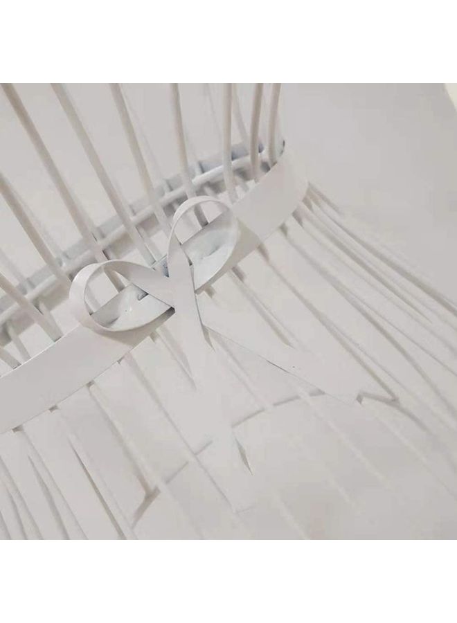 LINGWEI Half Length Iron Female Mannequin White 40x29x165cm - Image 5