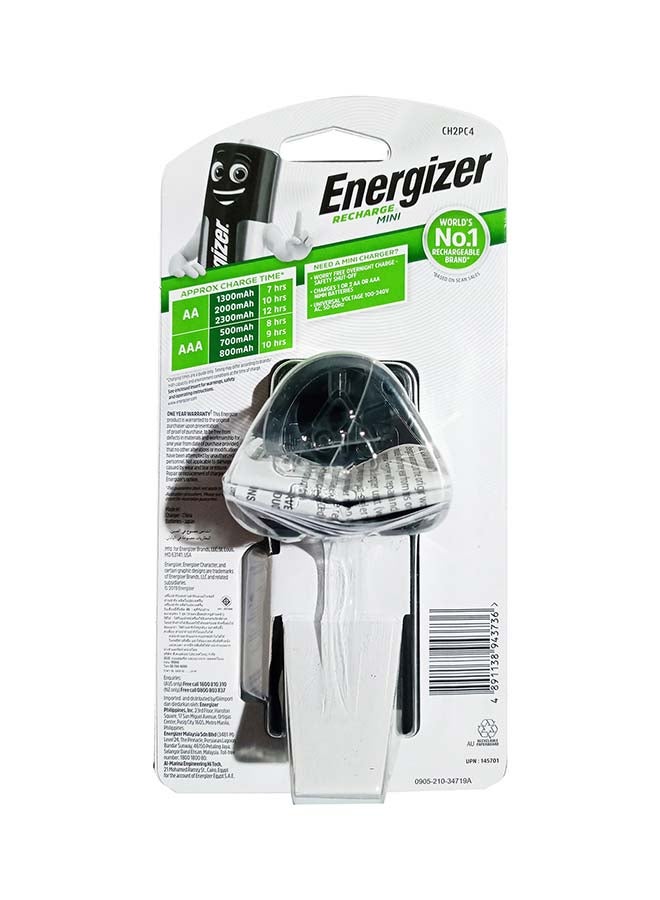 إنرجايزر شاحن بطارية صغير قابل للشحن أسود - Image 2