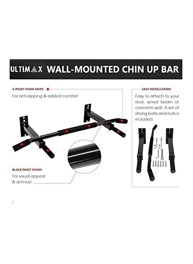 ULTIMAX - Wall Mount Pull Up Bar Body Bulding 25cm - Image 1