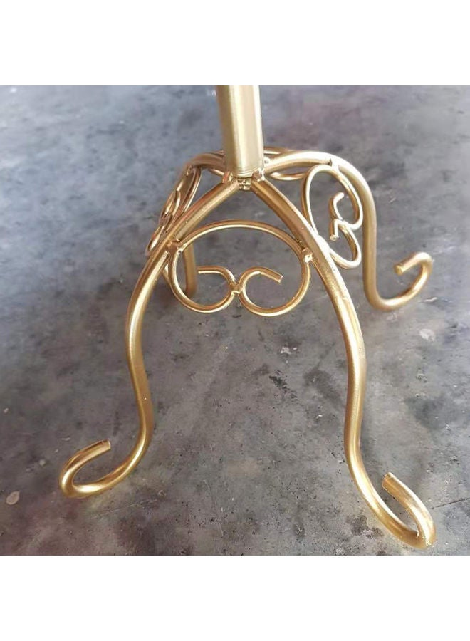 LINGWEI - Half Length Iron Female Mannequin Gold 40x29x175cm - Image 1