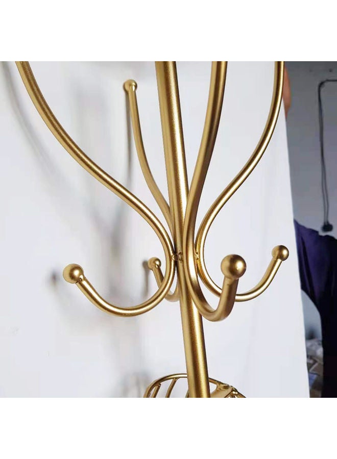 LINGWEI - Half Length Iron Female Mannequin Gold 40x29x175cm - Image 1