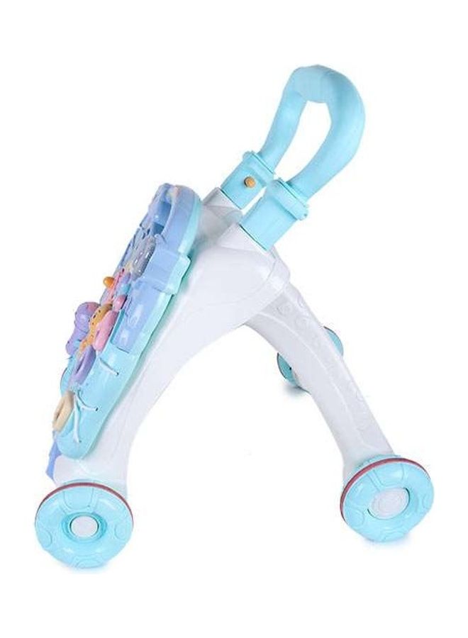 ليتل أنجل مشاية أطفال سيت تو ستاند، وحدة ألعاب وأنشطة للأطفال مع طاولة موسيقية ممتعة للأطفال حديثي المشي، مزودة بإضاءة وأصوات، لتعلم المشي للأعمار من 9 و12 و18 شهر وعمر سنة وسنتان والرضع للأولاد والبنات - لون أزرق - Image 3