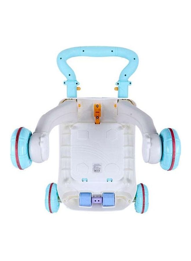 ليتل أنجل مشاية أطفال سيت تو ستاند، وحدة ألعاب وأنشطة للأطفال مع طاولة موسيقية ممتعة للأطفال حديثي المشي، مزودة بإضاءة وأصوات، لتعلم المشي للأعمار من 9 و12 و18 شهر وعمر سنة وسنتان والرضع للأولاد والبنات - لون أزرق - Image 4