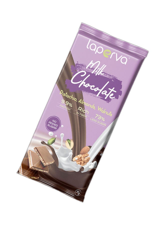 Laperva Milk Chocolate With Pistachio Almond And Walnuts 85G  - Image 3
