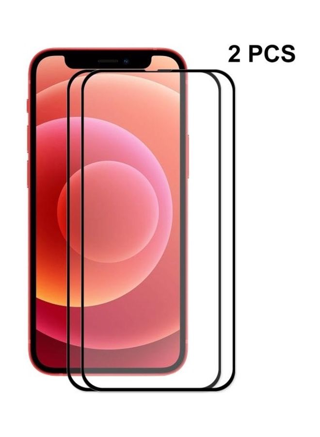 بي جي إم لاصقة حماية للشاشة من الزجاج المقوى 2.5D بدرجة صلابة 9H لهاتف آيفون 13 برو ماكس - العدد 2 قطعة. شفاف - Image 1