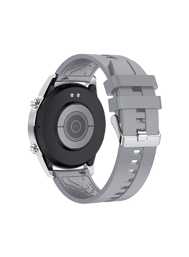 Xcell Smartwatch Classic 3TALK Silver Frame With Silicon Strap Grey  - Image 2