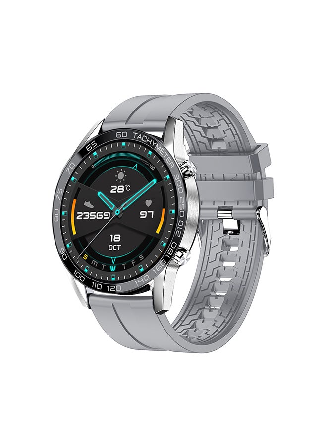Xcell Smartwatch Classic 3TALK Silver Frame With Silicon Strap Grey  - Image 3