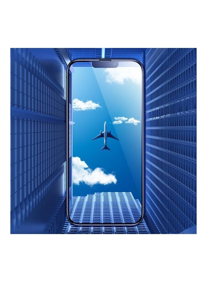 بي جي إم لاصقة حماية للشاشة من الزجاج المقوى بتغطية كاملة لهاتف آيفون 13/13 برو شفاف - Image 2