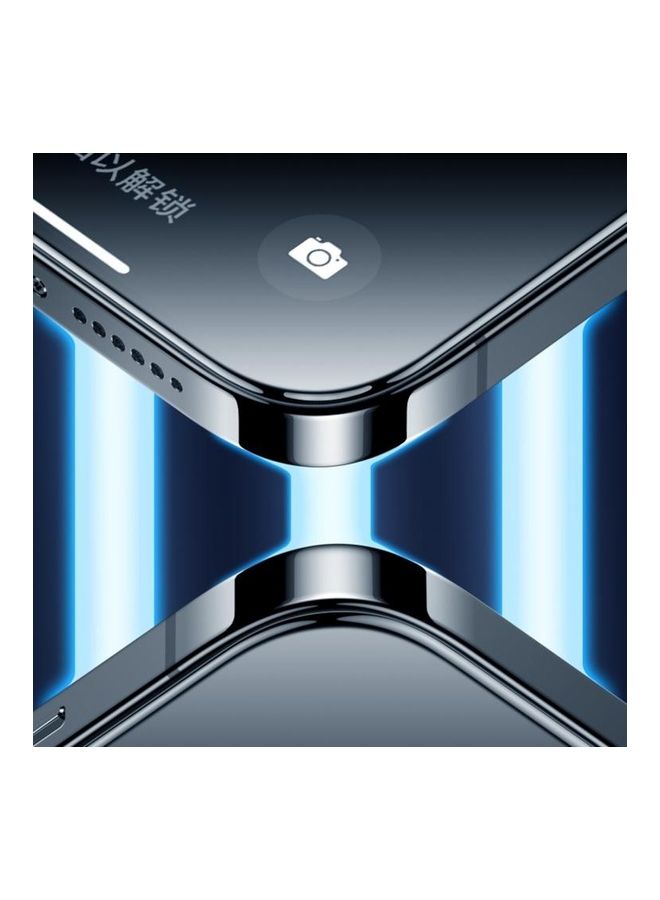 بي جي إم لاصقة حماية للشاشة من الزجاج المقوى بتغطية كاملة لهاتف آيفون 13/13 برو شفاف - Image 4