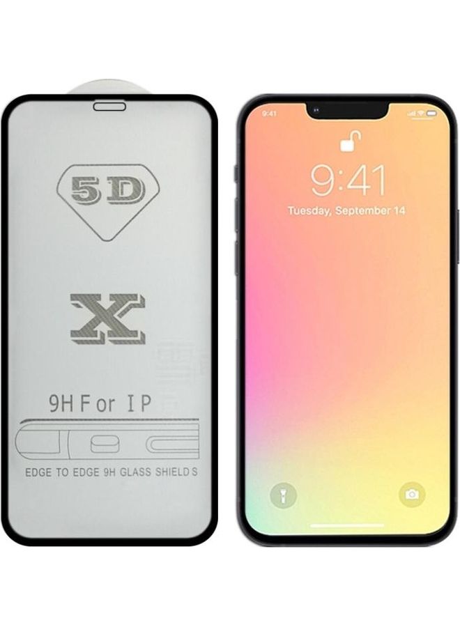 BGM 9H 5D Full Glue Screen Tempered Glass For iPhone 13 Mini Clear - Image 1