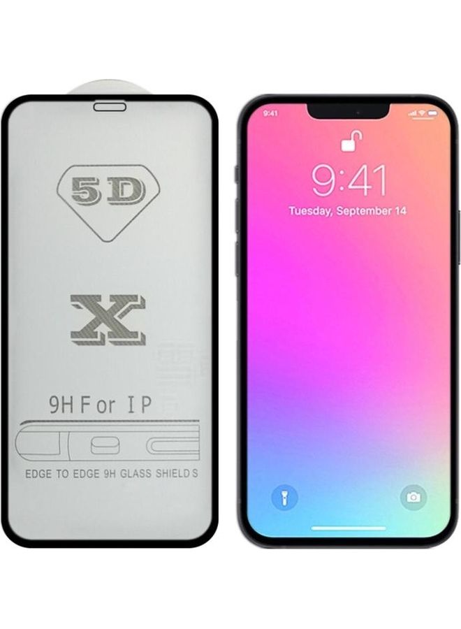 BGM 9H 5D Full Screen Tempered Glass For iPhone 13/13 Pro Clear - Image 1