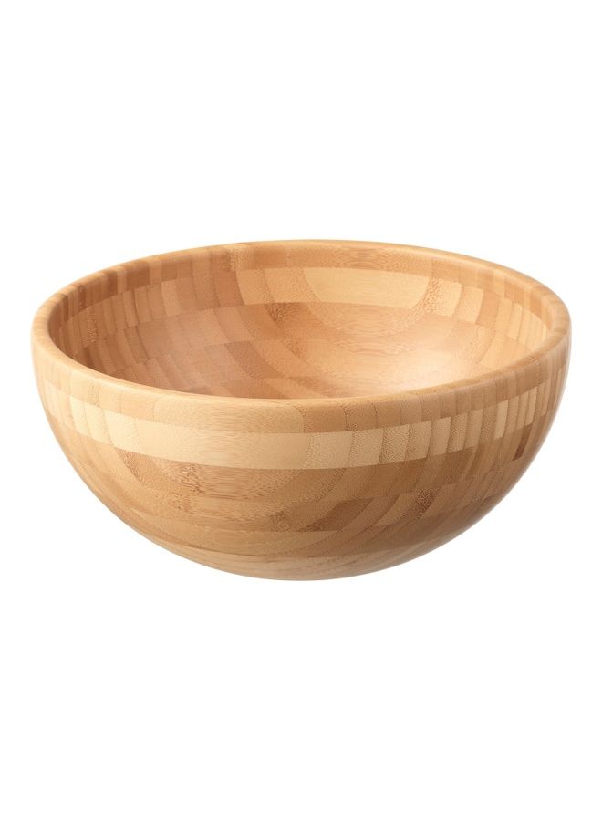 Wooden Serving Bowl Beige 28cm