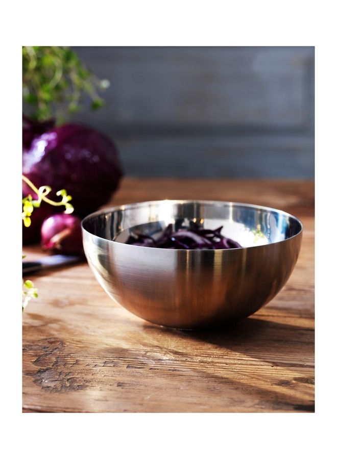 Metal Serving Bowl Silver 12cm - Image 2