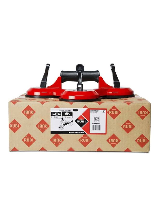 روبي Triple Suction Cup Red/Black 13x37.5x27cm - Image 5