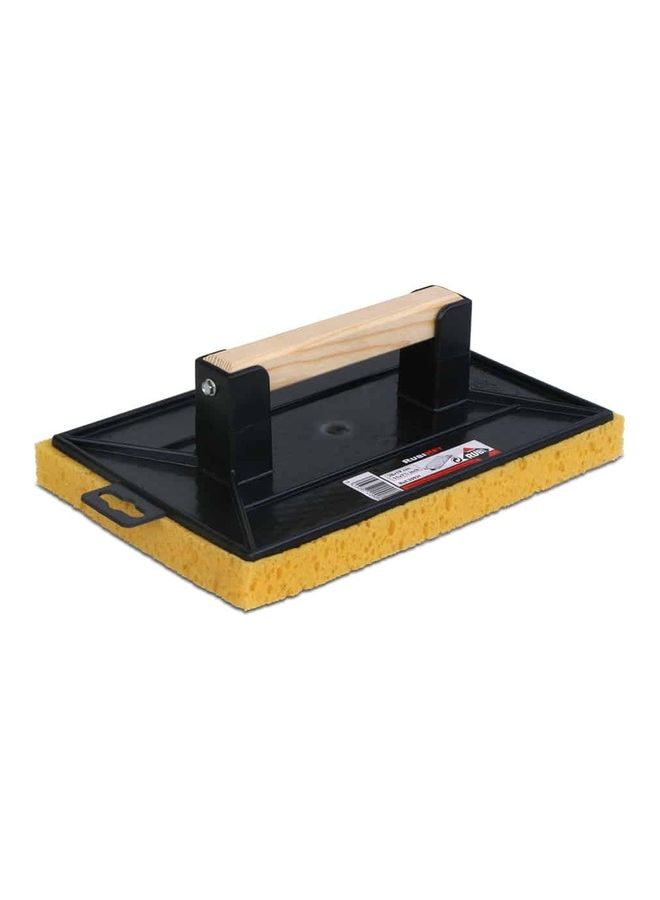 Rubi Plastic Trowel With Sponge Brown/Black/Yellow 28x19.5x2.5cm
