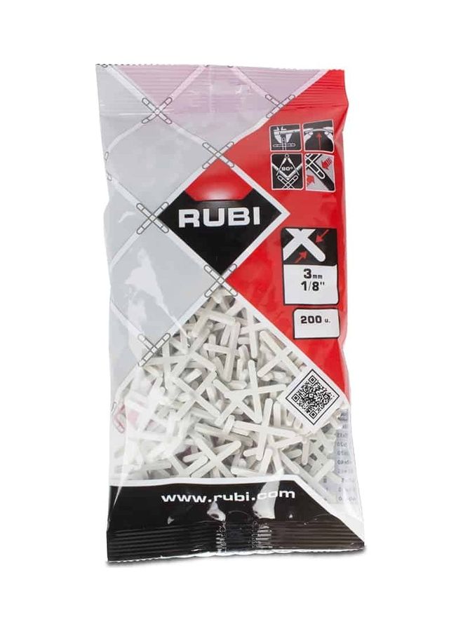 Rubi 200-Piece Tile Spacers Silver 1/8inch - Image 3