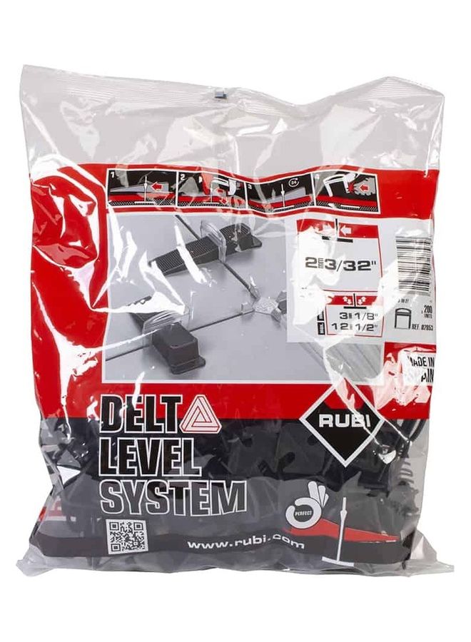 Rubi 200-Piece Delta Level System Strip Clear