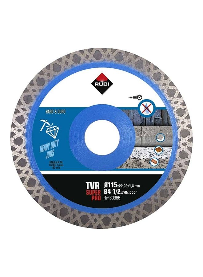 Rubi Turbo Viper Diamond Blade Grey/Blue - Image 1