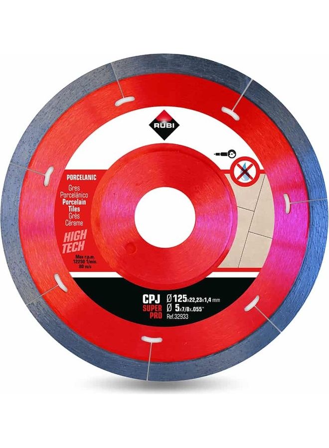 Rubi Porcelain Tiles Diamond Blade Red/Black 1.5x17.5x15cm
