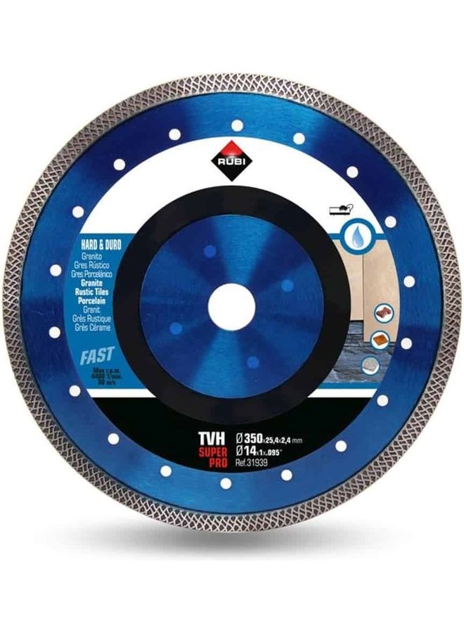 Rubi Hard Material Turbo Viper Diamond Blade Blue/Silver