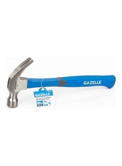 Gazelle Curved Claw Hammer With Fiberglass Handle Blue/Silver 567grams  - Image 1