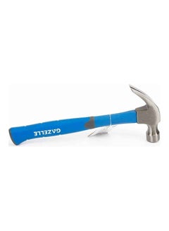 Gazelle Curved Claw Hammer With Fiberglass Handle Blue/Silver 567grams  - Image 2