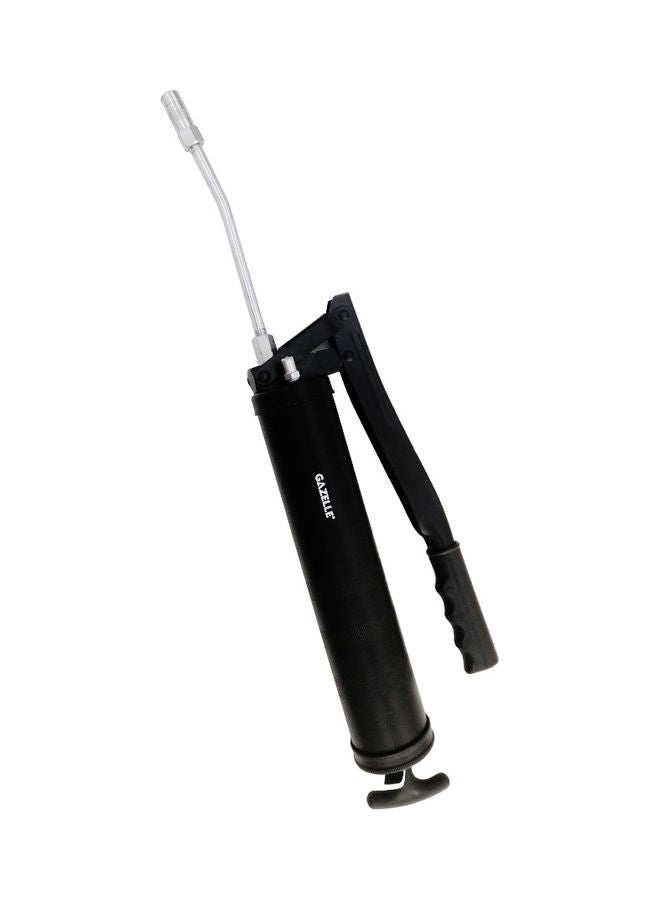 Gazelle Value Grease Gun With Steel Extension And Coupler Silver/Black 6inch  - Image 1