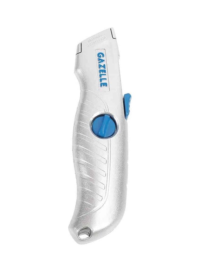 Gazelle Auto-Retracting Safety Knife Silver 2x22.5x6.5cm - Image 1