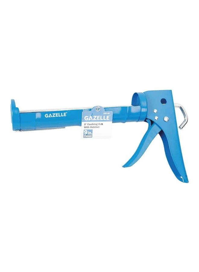 Gazelle Caulking Gun With Ratchet Blue/Silver - Image 1