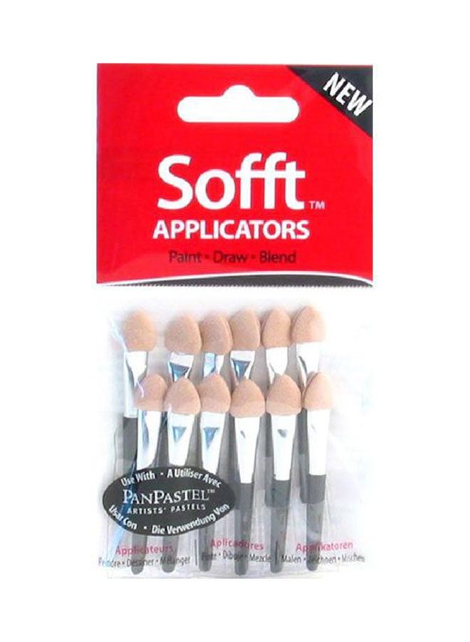 Pack Of 12 Soft Mini Applicator Multicolour - v1632217057/N48281264A_1