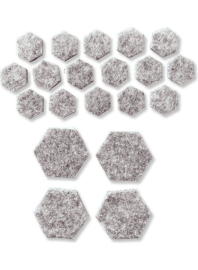 Fixa Stick-On Floor Protectors (Set Of 20) X 2 Black