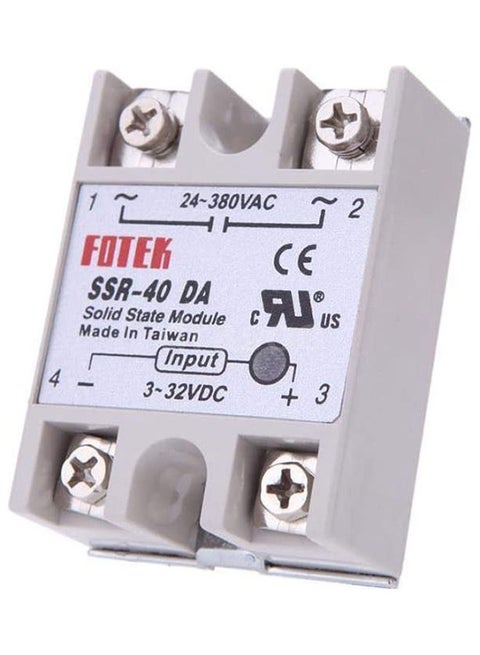 Ssr-40Da 40A Temperature Control Solid State Relay White