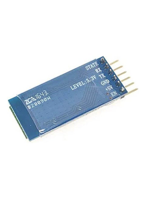 Hc-05 Master-Slave 6Pin Jy-Mcu Anti-Reverse Integrated Bluetooth Serial Pass-Through Module Blue