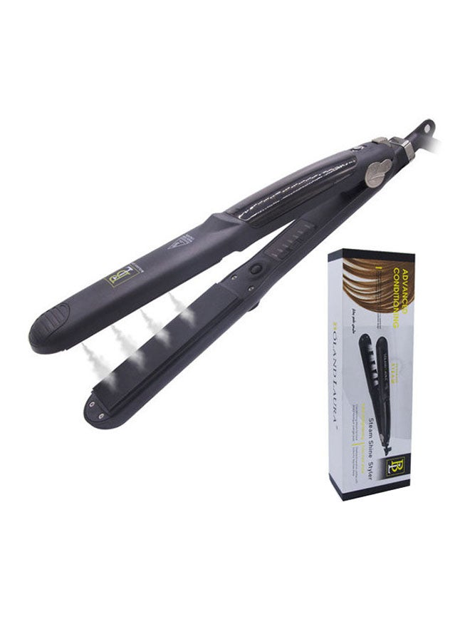 BOLAND LAURA Hair Straightener With Steam Ceramic Surface Black 37cm  - Image 1