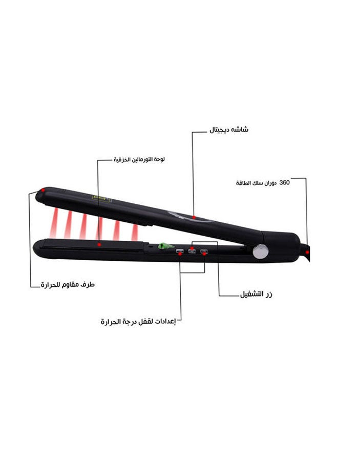 BOLAND LAURA Professional Hair Straightener With Ceramic Laser Surface Black 37cm  - Image 4