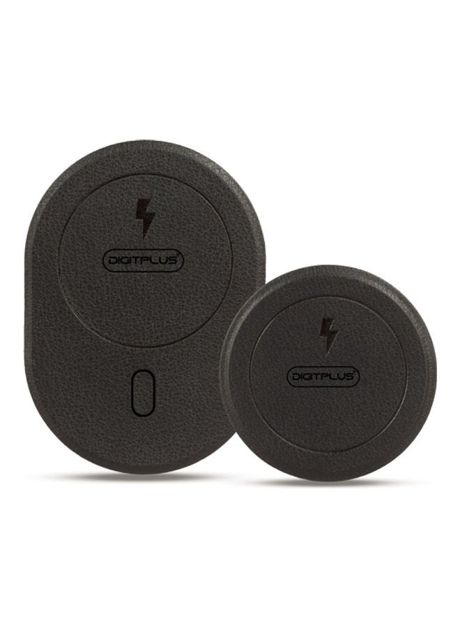 Digitplus - Pack Of 2 Magnetic Air Vent  Mount holder For Smartphones Black - Image 1