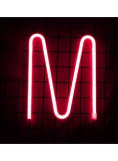 Salla Neon Letter M LED Light Red 30 x 25cm  - Image 2