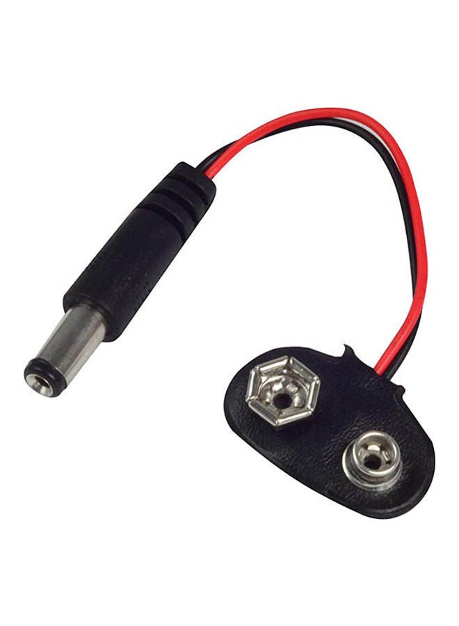 9V Battery Snap Power Cable To 9V Clip Male Line Battery Adapter For Uno R3 , 2724707345230 Black 
