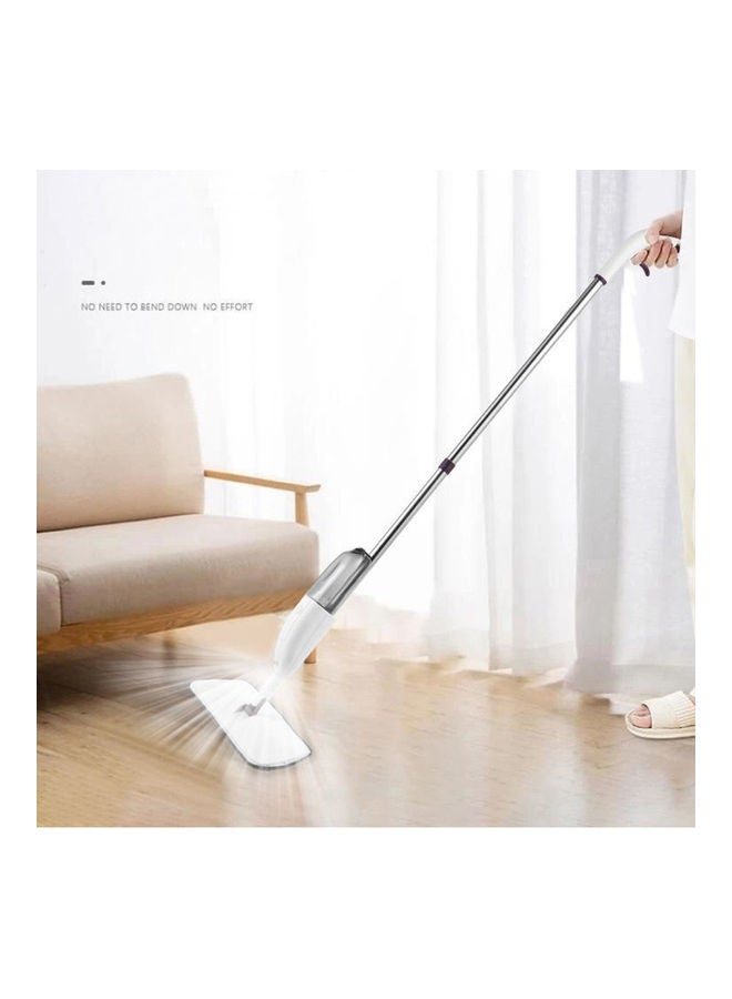 AIWANTO Water Refillable Spraying Cleaner Dust Mop White/Grey 64cm  - Image 3