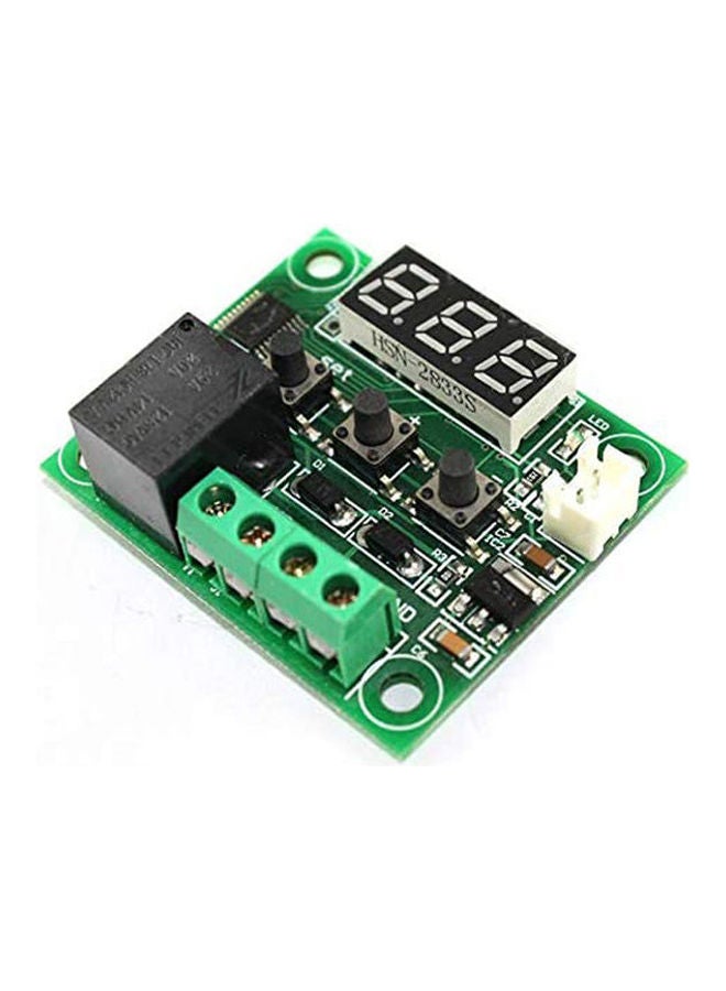 W1209 Digital Led Dc 12V Heat Cool Temp Thermostat Temperature Control Switch Module On/Off Controller Board + Ntc Sensor Green  - Image 2