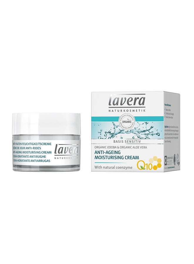 lavera - Basis Sensitiv Anti-Ageing Moisturising Cream 50ml - Image 1