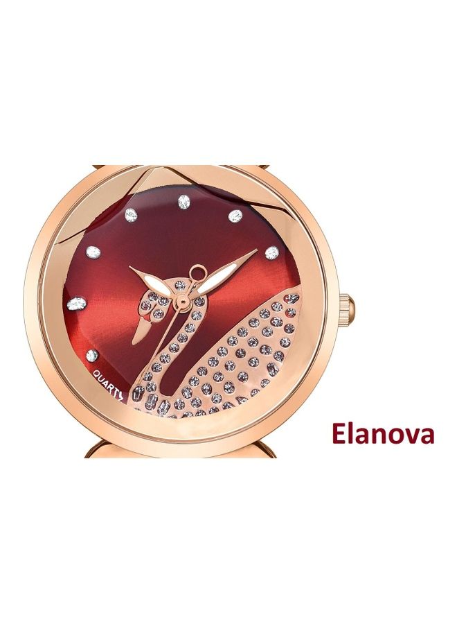 Elanova Women's Stainless Steel Analog Watch EL60R - Image 2