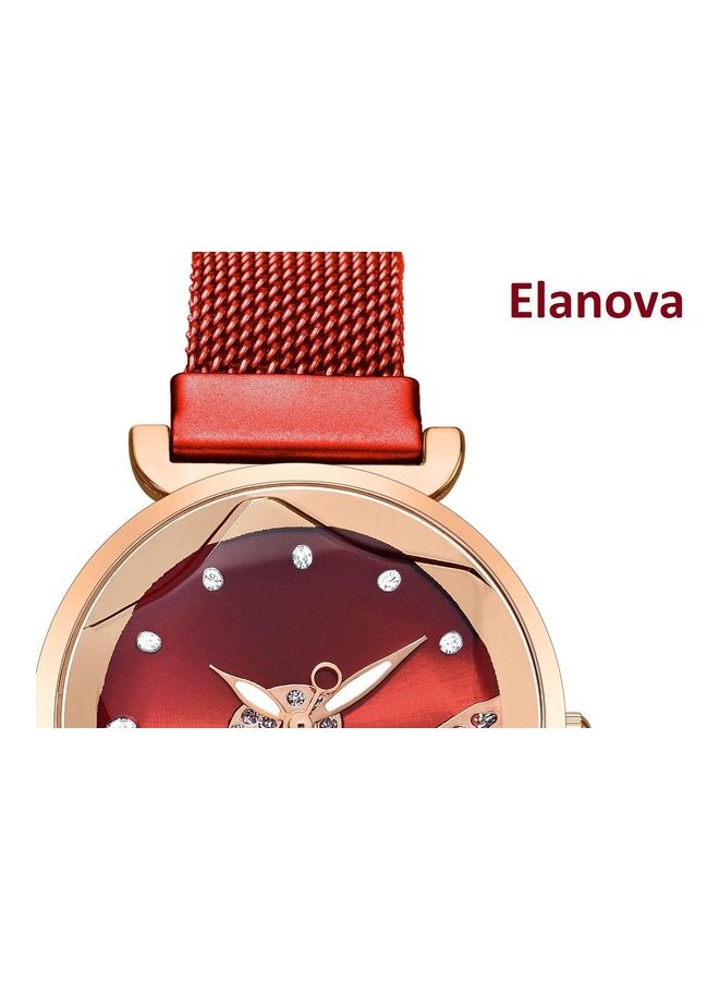 Elanova Women's Stainless Steel Analog Watch EL60R - Image 3